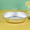 Papel de Aluminio Redondo para Freidora de Aire Doméstica Plato de Papel de Aluminio Desechable Caja de Papel de Aluminio Plato de Papel de Aluminio Plato para Barbacoa Bandeja para Hornear Caja de Embalaje