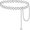 Cadena para el cuerpo geométrica hueca de empalme para la cintura, cadena para el cuerpo de playa dulce y fresca para mujer, joyería transfronteriza europea y americana, anillo sexy de chica caliente