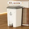 Papelera grande para el hogar, tamaño grande, con tapa, tipo pedal, comercial, operada con el pie, para clasificar basura en la cocina, hotel, oficina