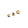 Paquete de 14K Color Dorado Real Conservación Doble Agujero Tapón de Goma Ajuste de Posicionamiento Cuentas Redondas Pastel Cuentas de Silicona Accesorios para Cadena Pulsera Collar DIY