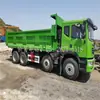 Caminhão Basculante para Terra de 4 Eixos para Pele Clara, Fábrica de Veículos de Transporte Urbano, Quatro na Frente e Oito Atrás, Weichai 300 Cavalos de Potência