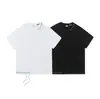 Yidao Vintage 2026 Verão Novo Estilo Japonês Design Criativo Bordado Costurado Gola Redonda Caimento Solto Versátil Manga Curta Camiseta Masculina