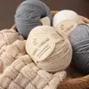 Hilo de lana tejido a mano, 4 hebras de hilo de lana multicolor, para adultos, gorro, bufanda, abrigo, tejido a ganchillo, hilo de grosor medio, lote