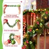 Artículos Populares Transfronterizos: Bolas Pintadas, Lazos de Cadena de Aguja de Pino, Bolas Electroplateadas, Bolas Decorativas, Bolas Onduladas Mate y Brillantes, 15 cm de Largo