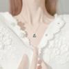 Collar con diseño original de BaObAo en plata de ley s925 con forma de estrella mágica y árbol de Navidad para niñas, regalo de lujo para las fiestas.