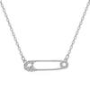 2024 Nuevo Collar con Broche Incrustado de Circonita Cúbica de Amazon Joyería Sencilla Regalo de Cumpleaños para Mujeres