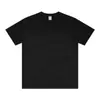 Camiseta de Verano Estilo Americano con Cuello Redondo y Manga Corta para Hombre, Color Sólido, Corte Holgado, Manga de Tres Cuartos, Camiseta de Marca Japonesa Retro de Moda, Camiseta para Pareja