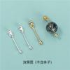 Plata esterlina s925 usable colgante de cuentas de cristal accesorios de hebilla cuentas sueltas hechas a mano hebilla de melón fabricantes de tensores al por mayor