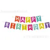 Nuevas Velas de Lunares de Colores Suministros de Decoración para Fiestas de Cumpleaños Papel de Diseño Servilletas de Papel Platos de Papel Banderines de Tirar Mantel Individual Juego de Vajilla