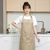 Delantal de Estilo Nuevo con Correa Ajustable al Cuello, Delantal de Trabajo para Restaurantes de Hot Pot, Impresión de Logo Publicitario y Promocional