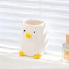 Pato Lindo Cepillo Taza para Cepillo de Dientes Taza para Lavar Juego Pareja Par Hogar Taza para Enjuague Bucal Cerámica Creativo Cepillo de Dientes Cilindro para Cepillos de Dientes