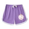 Conjunto infantil de manga curta com estampa de desenho Hello Kitty Verão 2023 novo conjunto de duas peças com shorts finos da moda para meninas