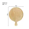 Bambú Madera Estilo Japonés Mango Bandeja para Pizza Restaurante Occidental Bambú Redondo Plato para Pizza 8 pulgadas 9 pulgadas 10 pulgadas Plato para Pizza
