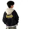 Chaqueta con Capucha de Otoño para Niños 2026 Nuevo Estilo Sudadera con Cremallera Infantil Primavera y Otoño Fresca y Elegante Moda para Niños
