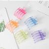 Directo de fábrica nuevo moda pequeño de cinco garras plástico pasador horizontal pinza pinza baño ducha pinza pasador lateral joyería