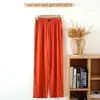 Leggings de Algodão e Seda Feminino de Verão + Calças Casuais Retas para Casa, Finas, Soltas, Alfaiataria, Modernas e Versáteis