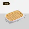 DX7L Bandeja de té simple para el hogar Bandeja para tazas de té Rectangular Moderna Pequeña Sala de estar Almacenamiento de agua Taza de agua de plástico Drenaje