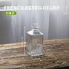Estilo francês vintage vidro em relevo mini vaso pequeno ins estilo transparente hidropônico vaso de flores desktop ornamentos decorativos