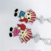 Colgante de Muñecos de Pareja Personalizado, Desarrollo Profesional de Joyería Romántica, Proceso Innovador de Coloreado al Esmalte Hebilla Colgante