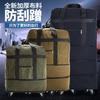 Bolsa de equipaje de lona gran capacidad 158 bolsa de aerolínea bolsa de viaje para mudanza con ruedas bolsa de equipaje de arrastre trasero doble uso