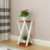 Suporte de Flores de Ferro para Varanda, Suporte de Flores Combinado de Dois Níveis para Piso Interno para Plantas Verdes, Suculentas e Plantas de Entrada
