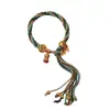 Envío Gratis Pulsera de Hilo de Algodón Tejida a Mano Estilo Tíbet, Cuerda Trenzada DIY Pura Hecha a Mano para Hombres y Mujeres, Pulsera de Cuerda Multicolor Thangka