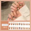 Venta Directa Personalizada de Fábrica Uñas Cortas, Medias y Largas para Manicura, Uñas Portátiles de Fototerapia Hechas a Mano, Pegatinas para Uñas, Estilo de Lujo Accesible 24 Piezas