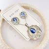 Set de Collar y Pendientes de Acero de Titanio de Alta Calidad, Nuevo Estilo Europeo y Americano, de Venta Caliente Transfronteriza, Joyería de Concha Genuina para Mujer, Precio Especial, Entrega Directa