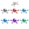 Titanio F136 Aleación de Titanio Calavera Rosca Interna Labio Uña Pendientes Nariz Accesorios para Uñas Joyería Europea y Americana