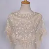 Lenço Triangular Floral de Renda Estilo Coreano para Primavera e Outono Clássico Respirável Vazado Cor Sólida Lenço Triangular Feminino Véu Decorativo Atacado
