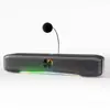 E3600 Áudio de Computador para Desktop Efeitos de Luz Colorida Soundbar para Jogos e-Sports com Microfone Integrado