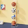 Estante de Almacenamiento para Baloncesto, Organizador de Equipo Deportivo Multicapa para el Hogar, Estante Plegable de Almacenamiento para Equipo Deportivo de Fútbol