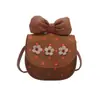 2026 Bolsita Linda de Flor con Lazo Nueva Moda Casual Versátil Bolso de Hombro Billetera para Monedas de Mujer Bolso Cruzado