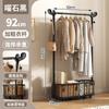 Perchero Móvil de Lujo Ligero con Ruedas Estante para Almacenamiento de Ropa para el Hogar Balcón Moderno Simple Dormitorio Perchero de Piso