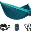 Hamaca Popular de Venta Cruzada al Aire Libre de Tela de Paracaídas de Nylon Silla Columpio de Campamento para una o Dos Personas Bestseller de Invierno para Niños