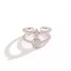 Anillo de Estrella y Trébol de Cuatro Hojas Estilo Lujo Ligero Old Money Anillo de Dedo Abierto Ajustable Sentido de Gama Alta Lujo Ligero Temperamento Individual Venta al por Mayor