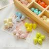 Flor de color cerámico esmalte jarrón pequeño botella redonda pulsera de cuentas accesorios vintage cadena para teléfono móvil hecha a mano DIY material de cuentas sueltas