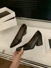 Zapatos de Tacón Grueso de Tacón Alto, Zapatos Negros de Punta Fina, Zapatos de Mujer, Nuevo Verano 2026 Estilo Francés Elegantes de Boca Baja para el Trabajo
