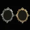 Nuevo Espejo Ovalado de Aleación de Zinc DIY para Funda de Teléfono Móvil Accesorios de Belleza Diamante Incrustado a Mano Espejo de Maquillaje
