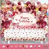 Conjunto de Balões de Aniversário Infantil para Crianças de 1 a 5 Anos, Suprimentos de Decoração para Cena de Festa, Conjunto Completo para Meninos e Meninas