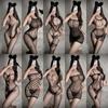 Ropa interior sexy para dormir, transparente, pasión, medias de seda sexys, tentación, archivo abierto, medias de red de encaje gratis, cuerpo completo