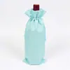 Saco de Pano para Vinho Tinto Saco para Degustação às Cegas Saco de Embalagem Criativo 15*35cm Fecho de Cordão à Prova de Poeira Saco de Juta com Cordão Saco de Presente de Cânhamo Sintético