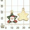Venta Caliente Transfronteriza Mixto 20 Goteo de Aceite Aleación Serie de Papá Noel Copo de Nieve Colgantes Colgantes Accesorios para Joyería DIY