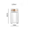 Botella Hexagonal de Alto Nivel para Nido de Pájaro Fresco Estofado Botella para Reenvasado de Nido de Pájaro Botella de Vidrio para Miel Resistente a Altas Temperaturas y Vaporizable Botella para Vejiga de Pez