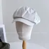 Gorra de Lino Estilo Minimalista para Viajes Diarios para Mujer, Gorra Casual Elegante de Otoño e Invierno, Gorra de Boina Versátil Relajada, Moderna