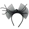 Accesorios para el Cabello de Calabaza de Halloween Diadema de Malla con Lazo de Calabaza Fantasma Fantasma Cabeza Araña Vestido de Escenario Pasador Accesorios para el Cabello