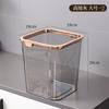 Desktop Trash Bin Home Light Luxo Alto Valor de Beleza Press Ring Trash Bin Cozinha Sala de Estar Quarto Escritório Simples Grande Capacidade