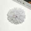 Tejido de malla con relieve dorado y diseño floral tridimensional esponjoso para accesorios de pelo DIY hechos a mano, ropa, zapatos, bolsos y accesorios de decoración para mascotas
