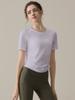 Nova roupa esportiva de alta qualidade, justa, de manga curta, para yoga, feminina, profissional, para treino de Pilates, top, camiseta, verão