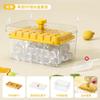 Forma de gelo congelado grau alimentício cubo de gelo doméstico com tampa pressionando cubo de gelo caseiro armazenamento caixa de gelo refrigerador fabricação de gelo